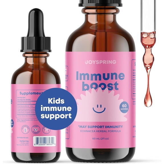 JoySpring Children's Immune Support Echinacea Formula with Elderberry