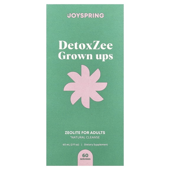 JoySpring DetoxZee Grown Ups, Zeolite For Adults, 2 fl oz (60 ml)