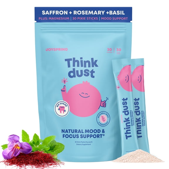 JoySpring Think Dust Kids Magnesium Sticks, Lemonade, 30 Servings