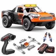 JoyStone 1:16 RC Short Course Truck, 4WD 25 MPH High-Speed RC Car with Metal Drivetrain, LED Lights, 2 Rechargeable Batteries, All-Terrain Remote Control Truck 