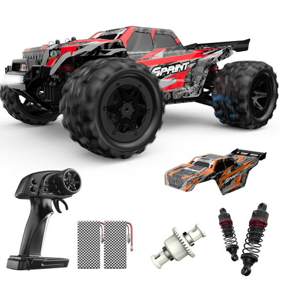 JoyStone 1/16 RC Car, 2.4Ghz Fast Remote Control Car 35+ MPH, 4WD off Road RC Truck Vehicle with 2 Batteries & 2 Shells, Gifts for Adult and Boys