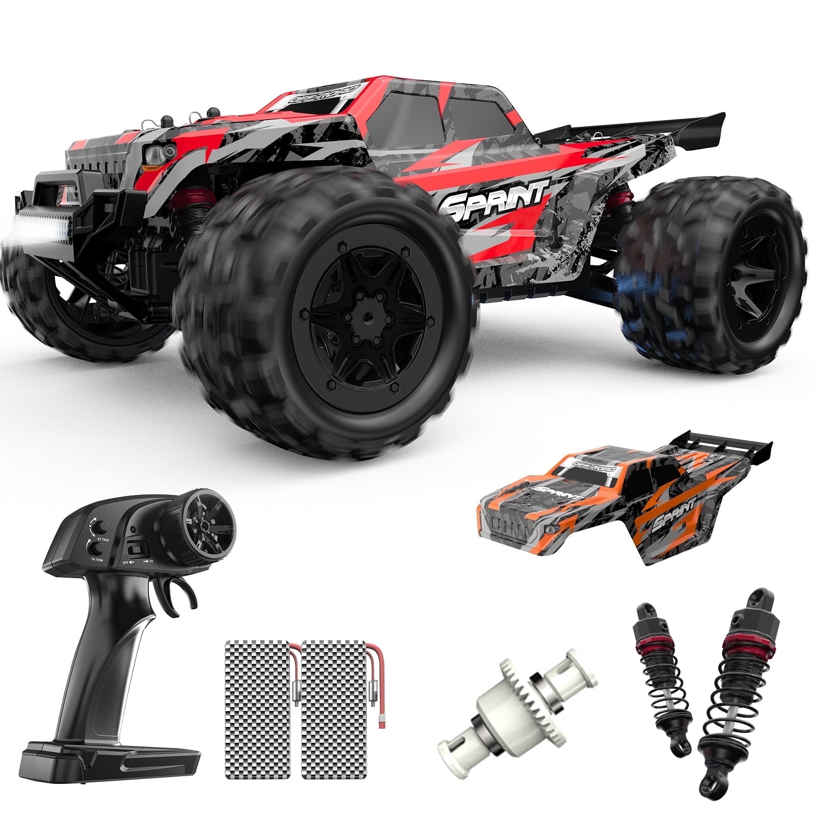 JoyStone 1/16 RC Car, Fast Remote Control Car 35+ MPH, 4WD off Road RC Truck Vehicle with 2 Batteries & 2 Shells, Gifts for Adult and Boys