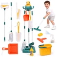 thumbnail image 1 of JoyStone 12 Pcs Dinosaur Kids Cleaning Set, Pretend Play Kit Toddler Role Play Toys Kids Broom and Mop Set for Girls Boys Age 3+, Christmas Birthday Gift for Girls Boys, Green, 1 of 7