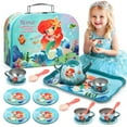 thumbnail image 1 of JoyStone 19PCS Kids Tea Party Set Includes Kettle, Princess Tea Time Toys Playset Kitchen Pretend Play Toy for 3-10 Years Old, Green, 1 of 9