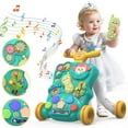 thumbnail image 1 of JoyStone Baby Push Walkers, Kids Multiple Activity Center, Lights, Music, Early Learning Push Toys, Toy Gift for Infant Boys Girls, Green, 1 of 8