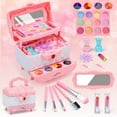 thumbnail image 1 of JoyStone 38PCS Kids Makeup Set, Washable Makeup Kit Real Cosmetic Makeup Set, Safe & Non-Toxic Makeup Set for 3-12 Year Old Kids Halloween & Birthday Gift, Pink, 1 of 8