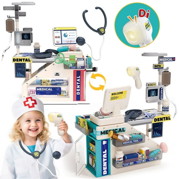 JoyStone Toy Doctor Kit, Interactive Pretend Play Medical Set with Lights & Sounds, Educational Toy for Boys & Girls, Ages 3-5