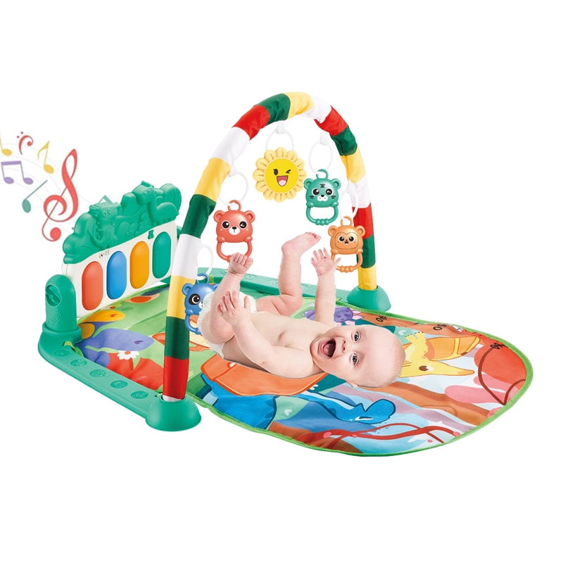 JoyStone Baby Gym Play Mat for Babies Tummy Time Mat, Play Music and