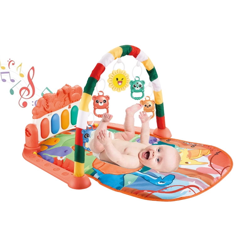 JoyStone Baby Gym Play Mat for Babies Tummy Time Mat, Play Music and