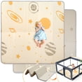 thumbnail image 1 of JoyStone Baby Play Mat, 50" X 50" Extra Large Reversible Foam Play Mat, Non-Toxic Foldable Animal Print Waterproof Crawl Mat for Toddlers and Babies, 1 of 10
