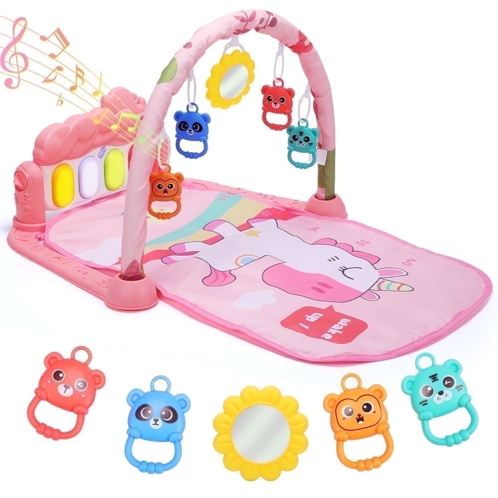 Walmart daily deals:  JoyStone Baby Play Mat Baby Gym, Baby Toy Play Mat Activity Center Baby Piano Music Lights for Toddlers, Newborn Baby Gift 0-12 Months, Red