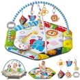 thumbnail image 1 of JoyStone 8 in 1 Infant Play Gym with 6 Detachable Toys, Washable Activity Mat, Ages 0-18M, 1 of 12