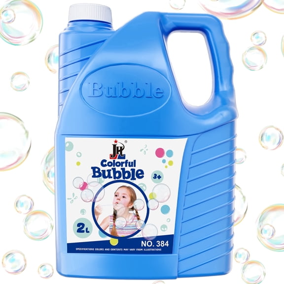 JoyStone Premixed Bubble Solution Refill 67.6 fl oz (2L), Ready-to-Use Bubble Liquid for Bubble Machines & Wands, No Mixing Required, Kids Outdoor Party Bubble Refill