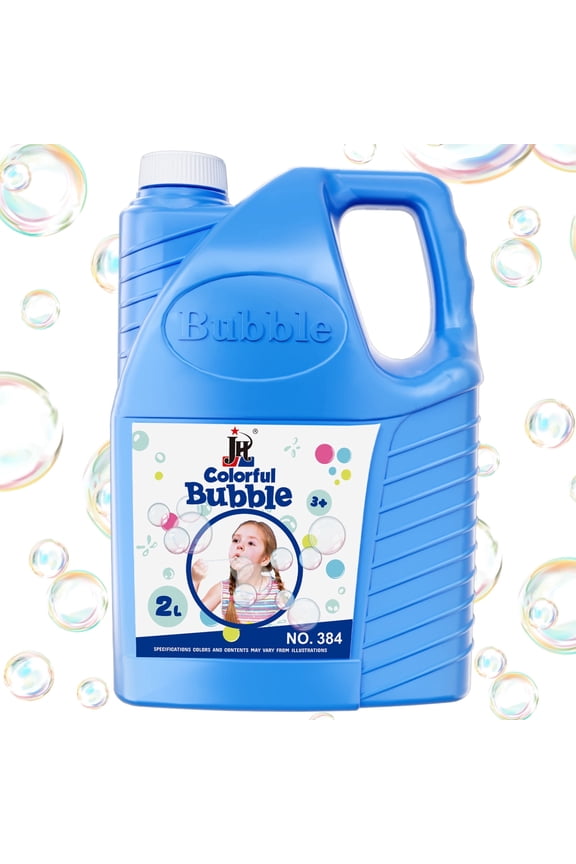 Premixed Bubble Solution, 67.6 fl oz / 2L, 1 Pack, Ready-to-Use Refill Liquid for Machines and Wands
