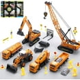 thumbnail image 1 of JoyStone Construction Vehicles Boys Toy Playsets, Crane Truck Excavator Crane Dump Truck Toy Car Sets Gift for Kids Toddlers, 1 of 10