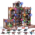 thumbnail image 1 of JoyStone Dinosaur 11 Rooms House for Boys with 12 Dinosaurs, DIY Dinosaur Figure Mountain Playset Pretend Play House Accessories for Kids Ages 6-12, Christmas and Birthday Gift, 1 of 9