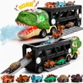 thumbnail image 1 of JoyStone Dinosaur Truck Toy, 17 Inch Transport Carrier with Lights, Sounds & Mist Spray, Includes 6 Dinosaur Cars, Gift for Kids Ages 3-7, 1 of 8