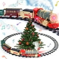 thumbnail image 1 of JoyStone Electric Train Set Toys for Boys with Smokes, Lights & Sound, Tracks, Toddler Model Train Set with Steam Locomotive Engine & Cargo Cars and Tracks, Christmas Toy Train for Kids, 1 of 8
