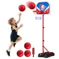 thumbnail image 1 of JoyStone Kids Basketball Hoop Adjustable Height 2.9 ft-6.2 ft, Toddler Basketball Hoop Indoor Outdoor Portable Kids BasketBall Goal Toys for Boys Girls Gift, 1 of 8