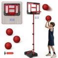 thumbnail image 1 of JoyStone Kids Basketball Hoop with Stand, Adjustable Height 3.5FT-6.2FT Toddler Basketball Goal Indoor Outdoor Sport Game Gifts for Boys, 1 of 9