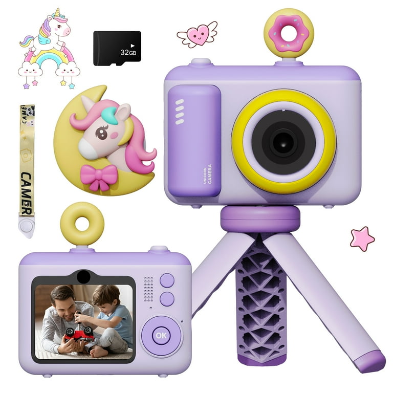 Kids Camera Unicorn Kids Digital Camera, Birthday Christmas Kids