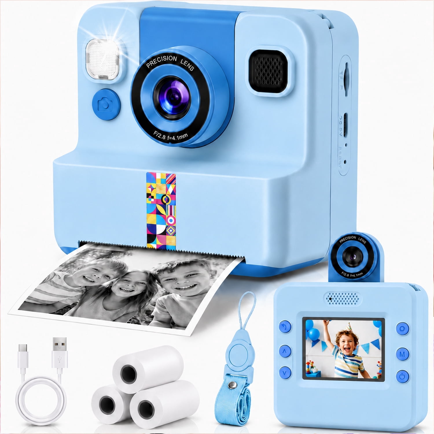 JoyStone Kids Camera Instant Print with Printing Paper and 32G TF