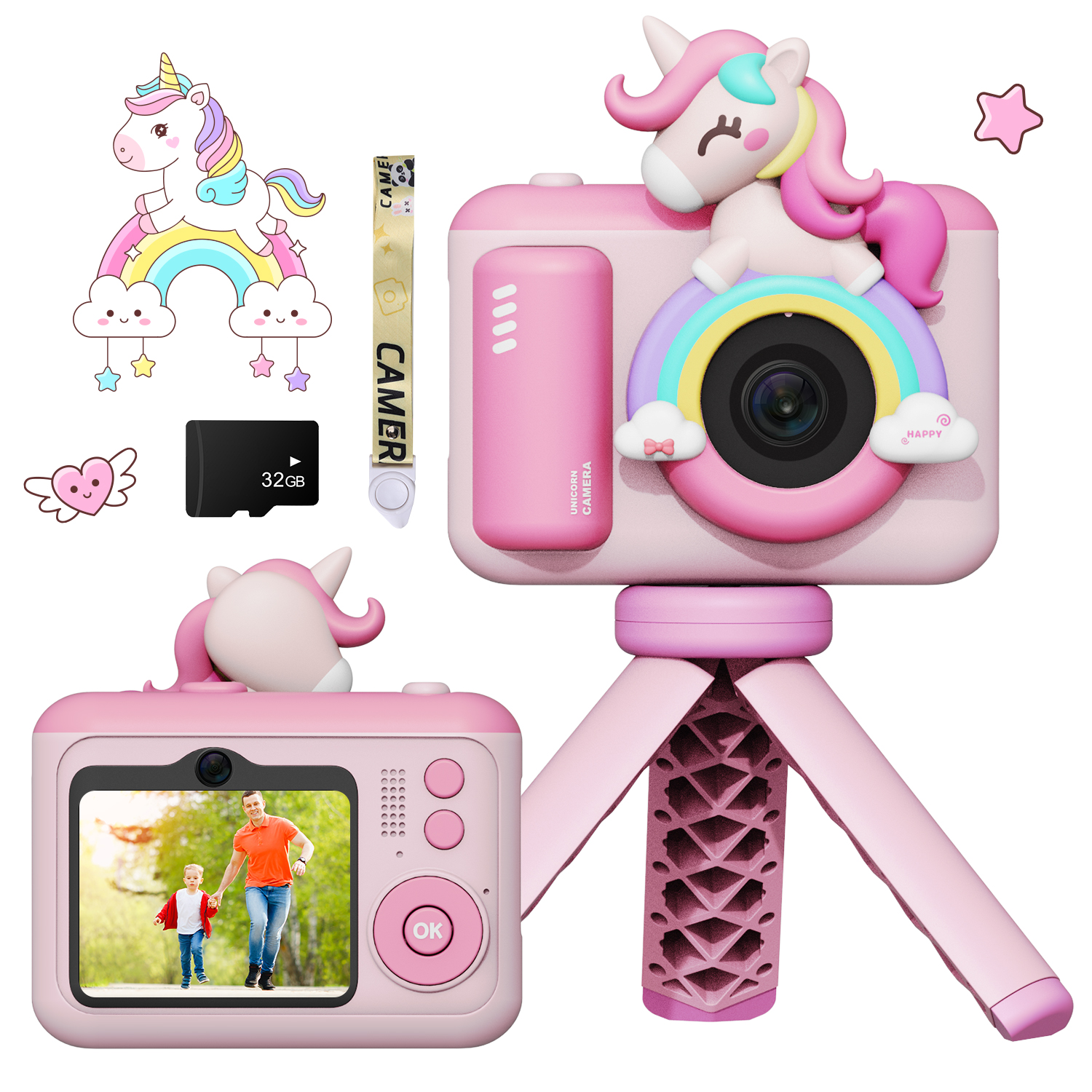 JoyStone Kids Camera for Kids, Toddler Camera Christmas Birthday Toys ...