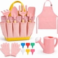 thumbnail image 1 of JoyStone Kids Gardening Set with Watering Can, Apron, Gloves & Tote Bag, Outdoor Pretend Play Garden Tools for Toddlers, Boys & Girls Ages 3+, 1 of 10