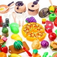 thumbnail image 1 of JoyStone Kids Kitchen Playset, 58PCS Pretend Cooking Toys with Pots, Pans, Utensils & Cutting Food, Educational Gift for Toddlers Girls Boys, 1 of 10