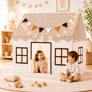 JoyStone Kids Play Tent, Toddler Tent with Star Light, Bunting Flag, Large Kids Playhouse for Indoor Outdoor, Toy Gift for Boys Girls, 51" x 49"x37"