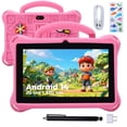 thumbnail image 1 of JoyStone Kids Tablet 7 inch Android 14, 2GB RAM+32GB ROM, Fun Cartoon Case, Parental Control, Dual Camera, WiFi Bluetooth, Educational Tablet for Toddlers, Pink, 1 of 11