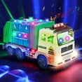 thumbnail image 1 of JoyStone LED Garbage Truck Toy with Openable Cover for Bump & Go Mode, 360° Universal Wheels, Lights & Sounds, Interactive Trash Truck for Kids Ages 3+, Perfect Birthday Gift, 1 of 11