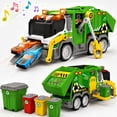 thumbnail image 1 of JoyStone Large Garbage Truck Toy with Lights & Music, Recycling Truck Playset with 2-Car Launcher, 4 Trash Bins and Movable Mechanical Arms for Kids Ages 3+, 1 of 10