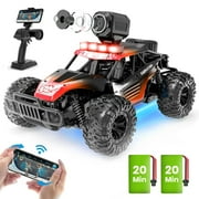 JoyStone RC Car with 1080P FPV Camera, 2.4Ghz Remote Control Car, 1:16 Scale Off-Road High Speed Remote Control Truck for Kids Adults 2 Batteries for 60 Min Play, Red