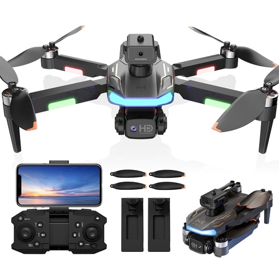 JoyStone 4K HD FPV Camera Drone for Adults Kids, Brushless Motor Foldable RC Drones with Altitude Hold, Headless Mode, Toys Gifts RC Quadcopter for Boys Girls with 2 Batteries