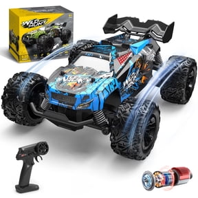 JoyStone Remote Control Car, 1:18 Remote Control Monster Truck All-Terrain 2.4GHz RTR RC Cars W/ 2 Batteries for Kids Toys Gift, Black & Blue