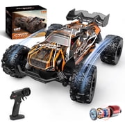 JoyStone Remote Control Car, 1:18 Remote Control Monster Truck All-Terrain 2.4GHz RC Cars W/ 2 Batteries for Kids Toys Gift, Black & Orange