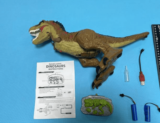 JoyStone Remote Control Dinosaur Toys for Kids - Realistic Walking, Roaring, Light & Spray, 18.2" RC Therizinosaurus Toys, Gift for Boys Girls Age 3+