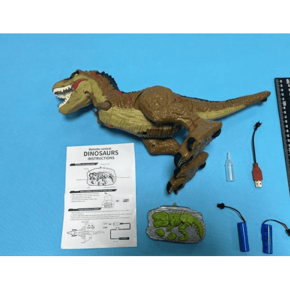 JoyStone Remote Control Dinosaur Toys for Kids - Realistic Walking, Roaring, Light & Spray, 18.2" RC Therizinosaurus Toys, Gift for Boys Girls Age 3+