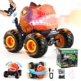 thumbnail image 1 of JoyStone Dinosaur RC Car for Kids, Remote Control Monster Truck with Mist Spray, Lights, Music, 2.4GHz All-Terrain RC Truck Toys for Boys and Girls 4-7, Orange, 1 of 9