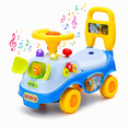 thumbnail image 1 of JoyStone Ride On Push Car for Toddlers, Push Walker Ride On Car with Lights, Music and Horn, Under Seat Storage, Push Car for Boys Girls, Blue, Lion, 1 of 9
