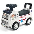 thumbnail image 1 of JoyStone Toddler Ambulance Ride-On Car, Foot-to-Floor Push Car with Music & Sound Effects, Under Seat Storage, Indoor Outdoor Riding Toy for Kids, White, 1 of 1
