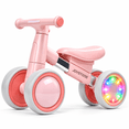thumbnail image 1 of JoyStone Toddler Balance Bike with Light-Up Wheels, No Pedal Baby Balance Bike with 4 Silent Wheels, Adjustable Seat, First Ride-On Toy for 1 Year Old Boys Girls, Pink, 1 of 11