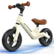 JoyStone Toddler Balance Bike Toys for 1-3 Years Old Boys Girls, Kids Training Balance Bike with Adjustable Handlebar and Seat, No Pedals Bike Gift for Kids, White