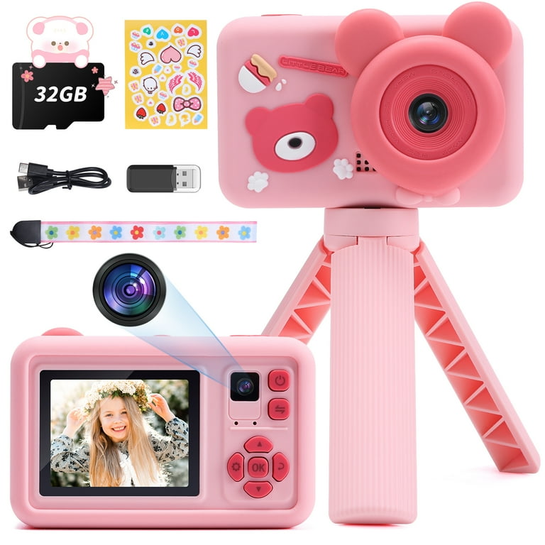 JoyStone Upgrade Selfie Kids Camera with a Tripod, HD Kids Digital