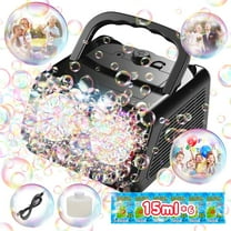 JoyStone Upgraded Bubble Machine, Automatic Bubble Machine for Kids 20000  Bubbles Per Minute with 2 Fans, Bubble Maker for Outdoor Indoor Birthday Wedding Party, Black