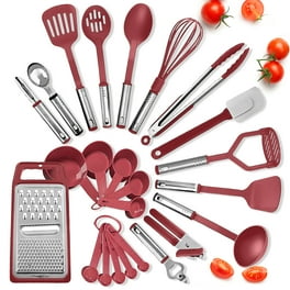 Nylon and Stainless Steel Jutcgeb Tools in Red (Set of 6) Nylon and Stainless Steel Jutcgeb Tools in Red (Set of 6)