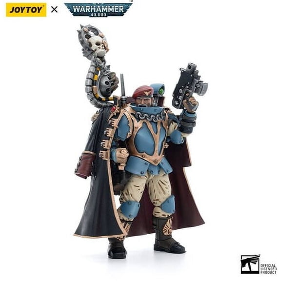 JoyToy - Warhammer 40K - Tempestus Scions Command Squad: 55th Kappic Eagles Tempstor Prime 1/18 Figure, Bloomage Joytoy Tech, Gifts