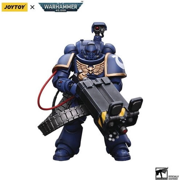 JoyToy - Warhammer 40K - Ultramarines: Desolation Marine with Castellan Superkrak 1/18 Figure, Bloomage Joytoy Tech, Gifts