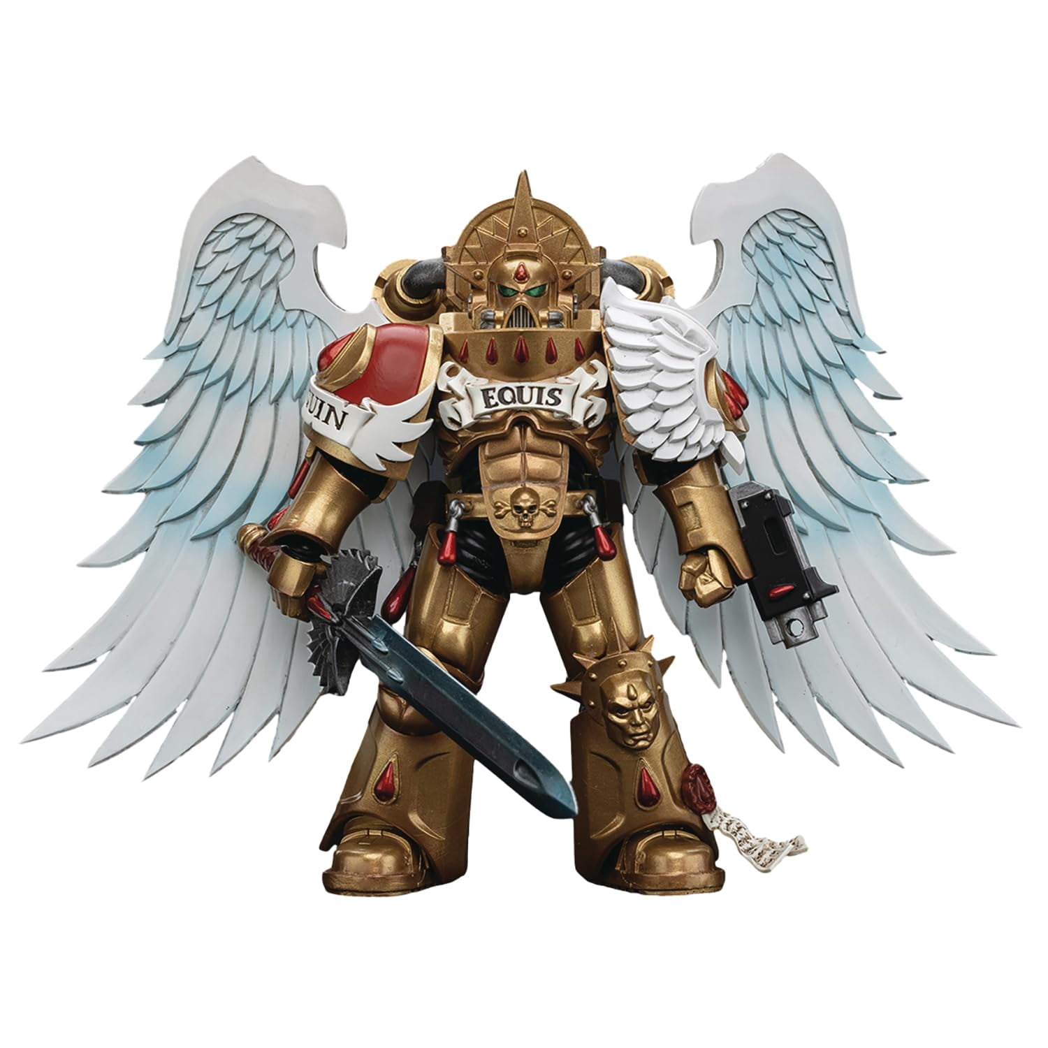 JoyToy Warhammer 40k: The Horus Heresy - Blood Angels Sanguinary Guard with Encarmine Sword 2 1:18 Scale Figure
